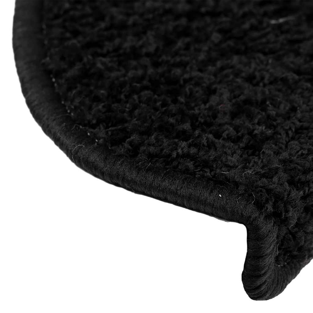 trappemåtter 20 stk. 65x21x4 cm sorte halvrunde store