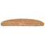 trappemåtter 20 stk. 65x21x4 cm beige halvrunde store