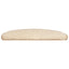 trappemåtter 20 stk. 65x21x4 cm cremefarvede halvrund store