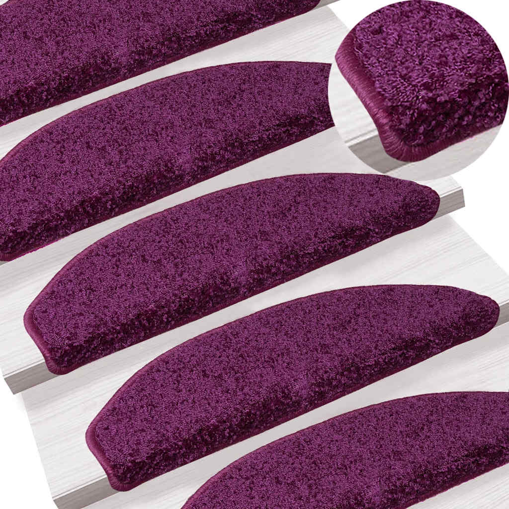 trappemåtter 20 stk. 65x21x4 cm violet halvrund stor