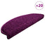 trappemåtter 20 stk. 65x21x4 cm violet halvrund stor