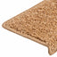 trappemåtter 20 stk. 65x21x4 cm beige rektangulær kant