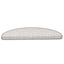 selvklæbende trappemåtter 30 stk. 65x21x4 cm sisal-look platina