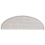 selvklæbende trappemåtter 30 stk. 65x21x4 cm sisal-look platina