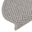 selvklæbende trappemåtter 30 stk. 65x21x4 cm sisal-look sølv