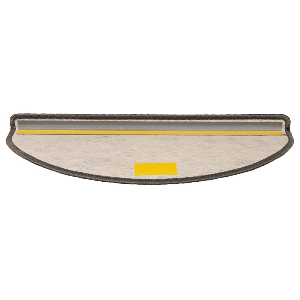 selvklæbende trappemåtter 30stk. 65x21x4cm sisal-look grå-beige