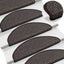 selvklæbende trappemåtter 30 stk. 65x21x4cm sisal-look antracit