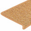 selvklæbende trappemåtter 30 stk. 65x21x4 cm sisal-look sisal
