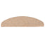selvklæbende trappemåtter 30 stk. 65x22,5x3,5 cm beige