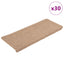 selvklæbende trappemåtter 30 stk. 65x24,5x3,5 cm beige