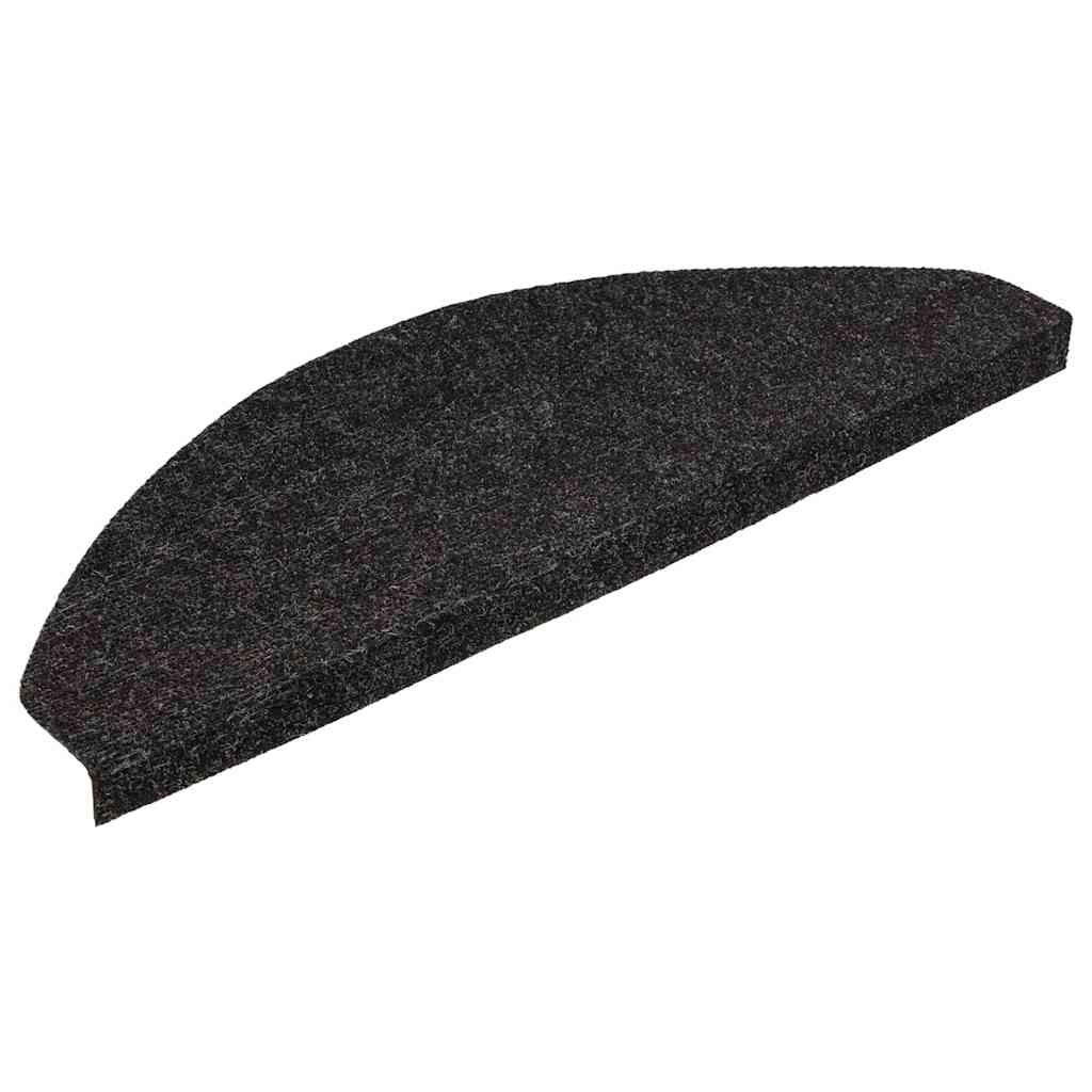 selvklæbende trappemåtter 30 stk. 65x22,5x3,5 cm antracitgrå