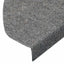 selvklæbende trappemåtter 30 stk. 65x22,5x3,5 cm grå