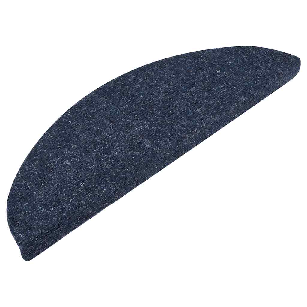selvklæbende trappemåtter 30 stk. 56x17x3 cm blå