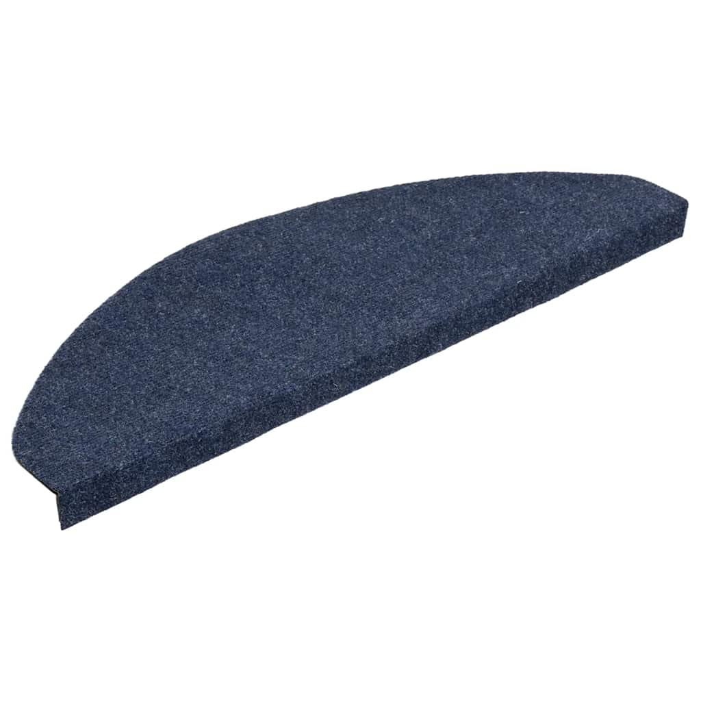 selvklæbende trappemåtter 30 stk. 65x22,5x3,5 cm blå