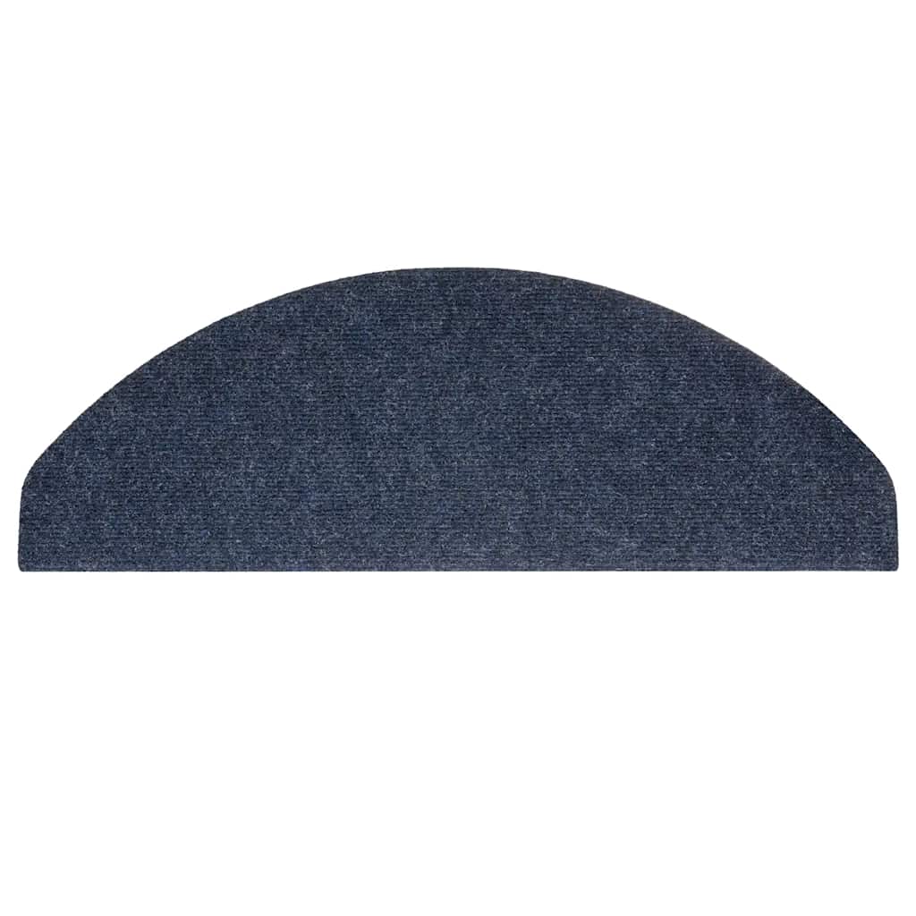 selvklæbende trappemåtter 30 stk. 65x22,5x3,5 cm blå