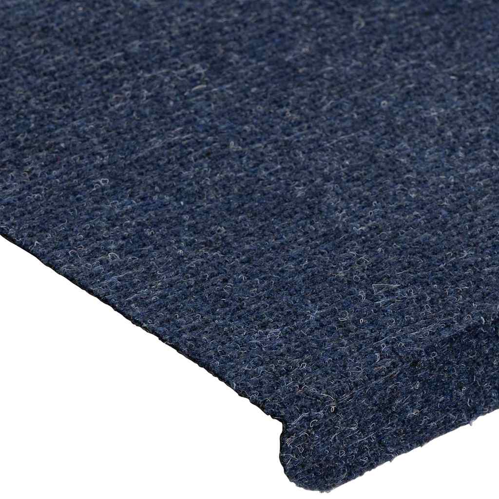 selvklæbende trappemåtter 30 stk. 65x24,5x3,5 cm blå