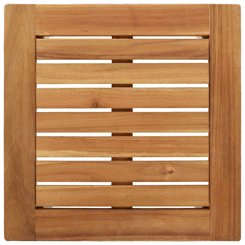 Solstol 3 pcs Brun Massiv akacietræ og rustfrit stål