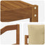 Udendørs sofagruppe med pude 6 pcs Naturlig og Beige