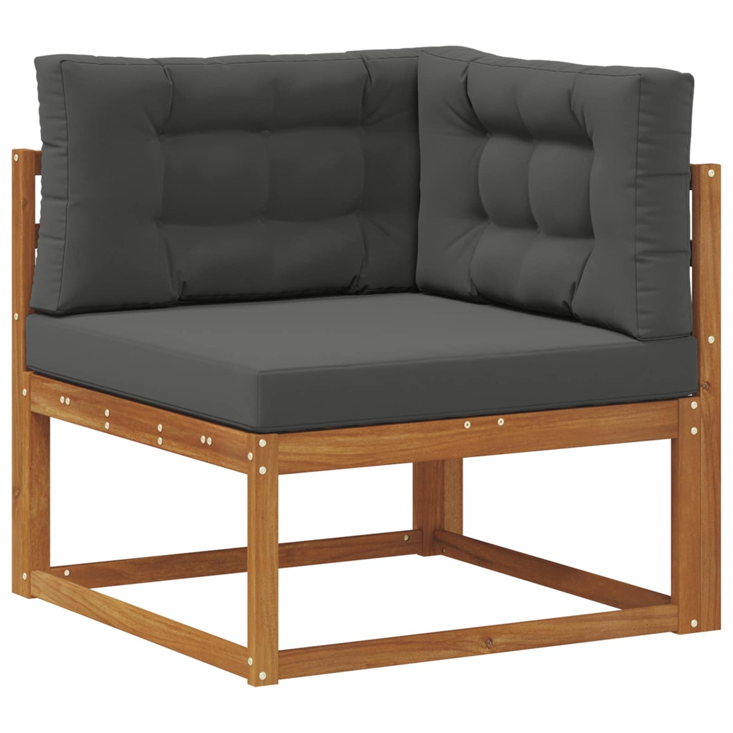 Udendørs sofagruppe 7 stk. Naturlig og Antracit
