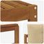 Udendørs sofagruppe med pude 6 pcs Naturlig og Beige