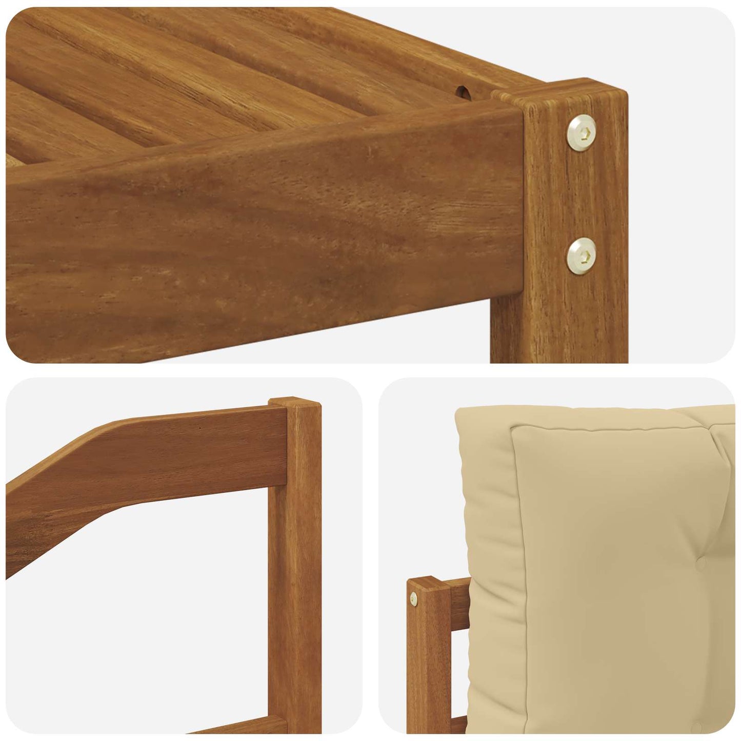 Udendørs sofagruppe 8 stk. Naturlig og Beige