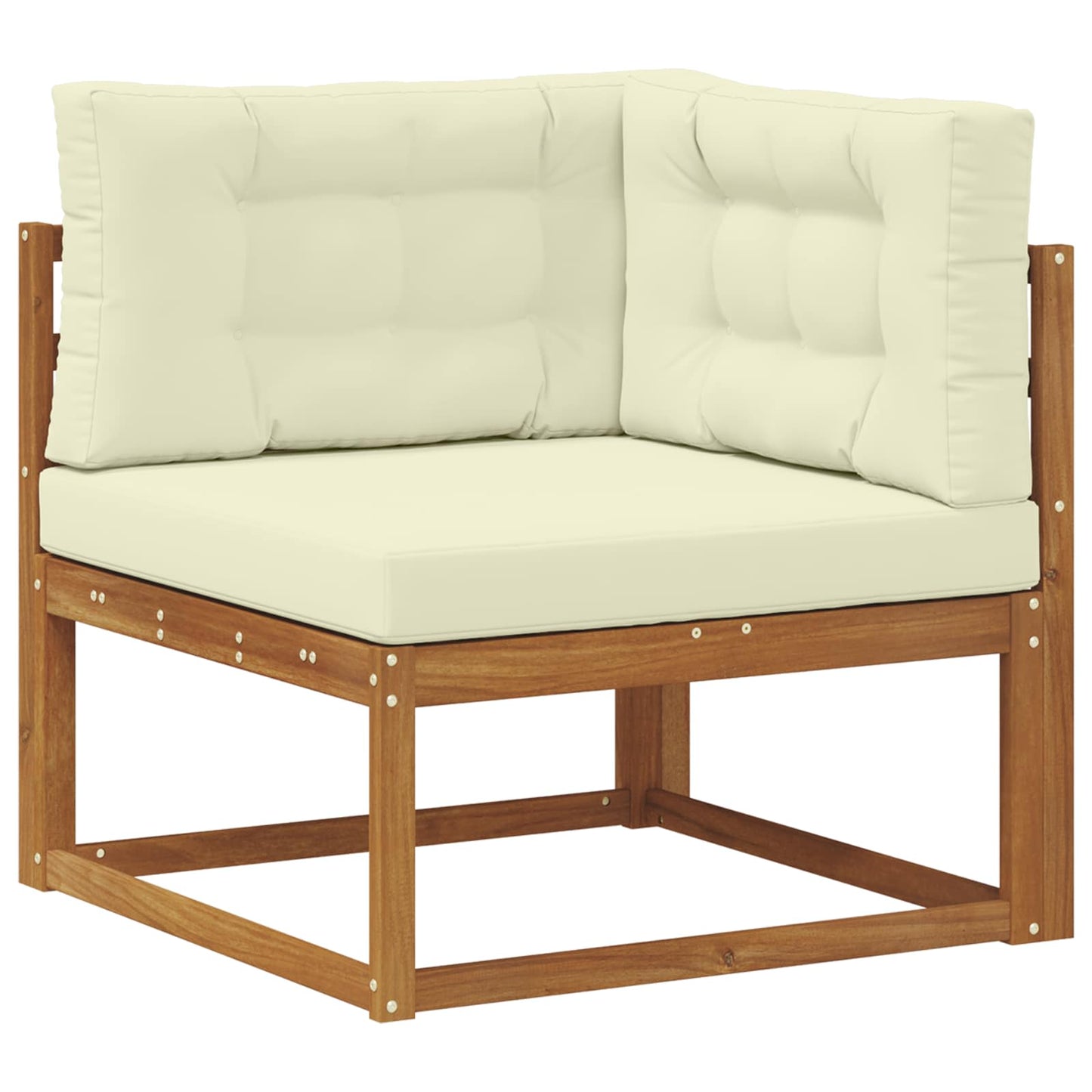 Udendørs sofagruppe 9 stk. Naturlig og Fløde