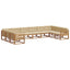 Udendørs sofagruppe med pude 10 pcs Naturlig og Beige