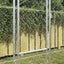Hundebur Sølv 600 x 200 x 200 cm Galvaniseret stål