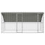 Hønsebur 2 pcs Sølv 400 x 200 x 200 cm Galvaniseret stål