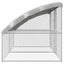 Hønsebur 2 pcs Sølv 400 x 200 x 200 cm Galvaniseret stål