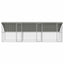 Hønsebur 3 pcs Sølv 600 x 200 x 200 cm Galvaniseret stål