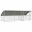 Hønsebur 3 pcs Sølv 600 x 200 x 200 cm Galvaniseret stål