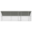 Hønsebur 3 pcs Sølv 600 x 200 x 200 cm Galvaniseret stål