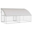 Hundehus 2 pcs Sølv 4 x 2 x 2 m Galvaniseret stål