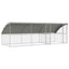 Hundehus 3 pcs Sølv 6 x 2 x 2 m Galvaniseret stål