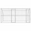 Hundehus 2 pcs Sølv 4 x 2 x 2 m Galvaniseret stål