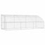 Hundehus 3 pcs Sølv 6 x 2 x 2 m Galvaniseret stål