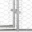 Hundehus 3 pcs Sølv 6 x 2 x 2 m Galvaniseret stål