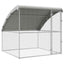 Hønsebur Sølv 2 x 2 x 2 m Galvaniseret stål
