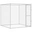 Hundebur Sølv 200 x 200 x 200 cm Galvaniseret stål