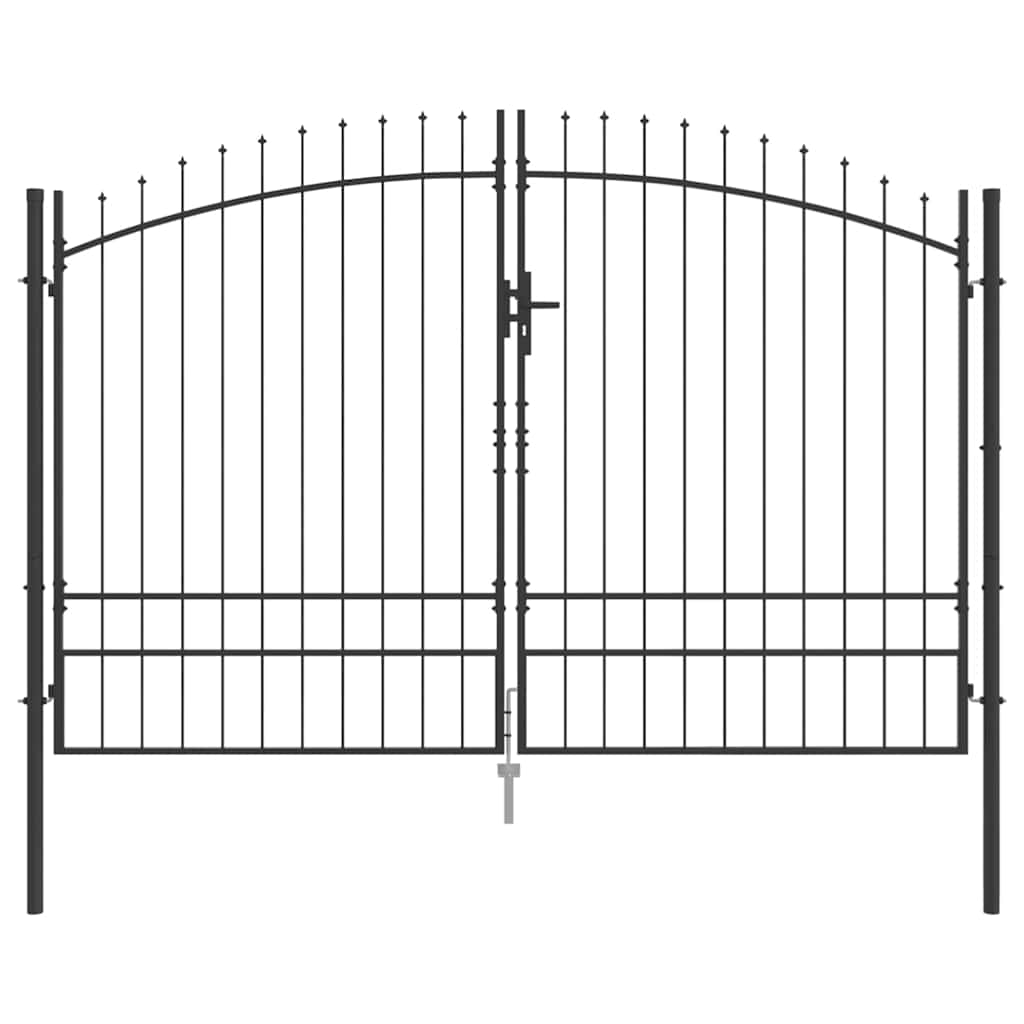 Dobbelt Port med lås Woerden Grå 299,5 x 249,5 cm Stål