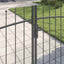 Dobbelt Port med lås Woerden Grå 400 x 199.5 cm Stål