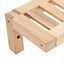 Væghængt Reol Naturfarvet 62 x 10 x 12,5 cm Massiv valnøddetræ
