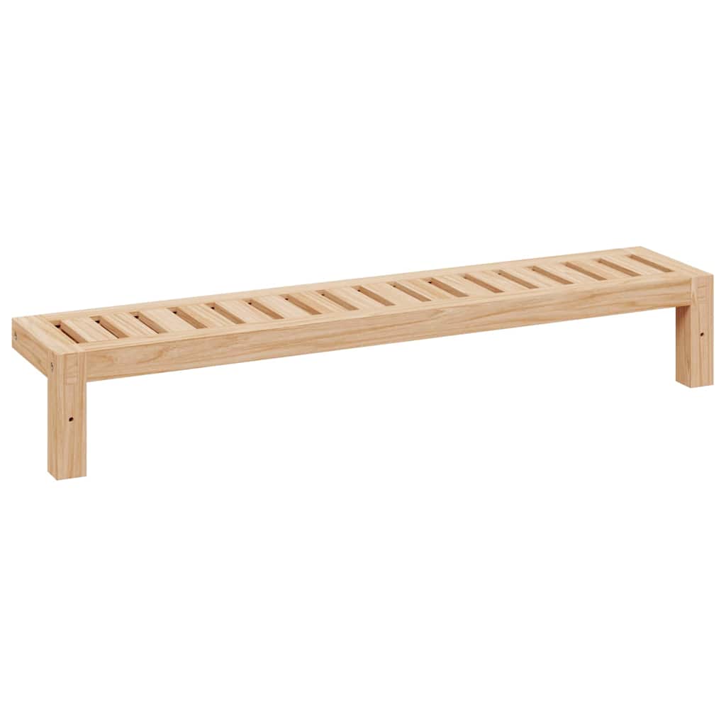 Væghængt Reol Naturfarvet 62 x 10 x 12,5 cm Massiv valnøddetræ
