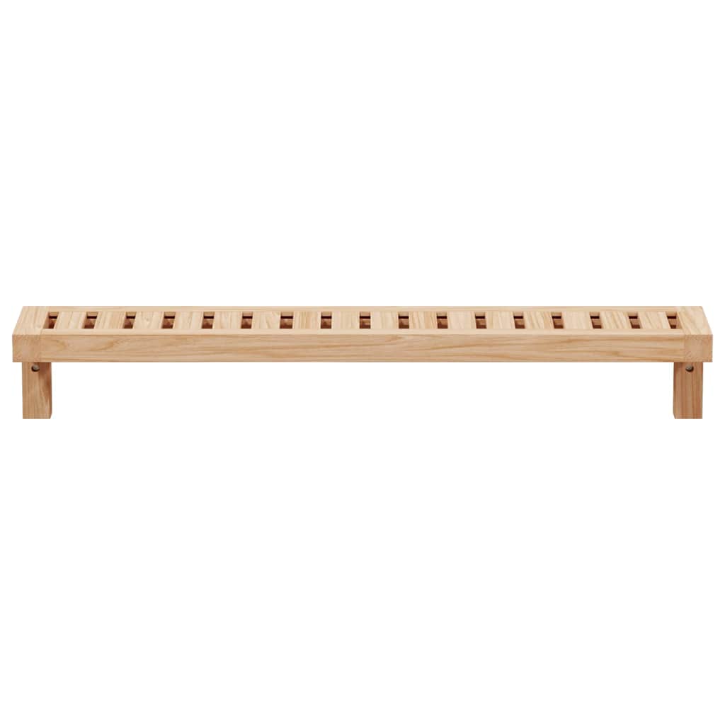 Væghængt Reol Naturfarvet 62 x 10 x 12,5 cm Massiv valnøddetræ