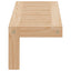 Væghængt Reol Naturfarvet 62 x 10 x 12,5 cm Massiv valnøddetræ