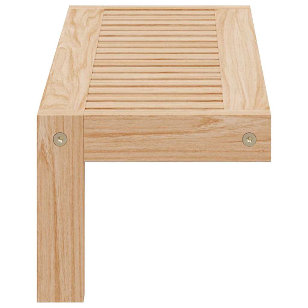 Væghængt Reol Naturfarvet 62 x 10 x 12,5 cm Massiv valnøddetræ