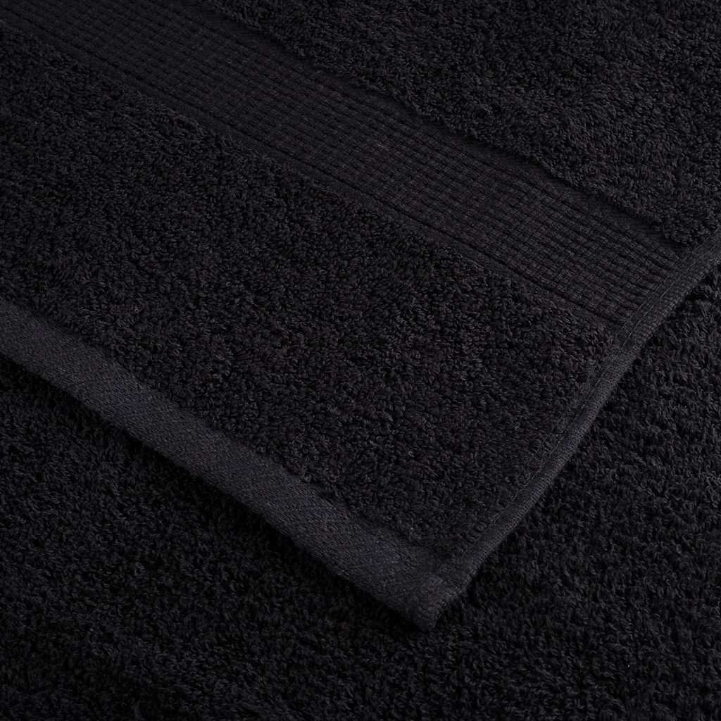Gæstehåndklæde SOLUND 50 pcs Sort 50 x 100 cm 550 gsm