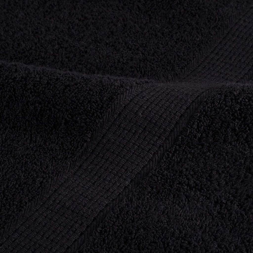 Gæstehåndklæde SOLUND 50 pcs Sort 50 x 100 cm 550 gsm