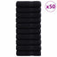 Gæstehåndklæde SOLUND 50 pcs Sort 50 x 100 cm 550 gsm